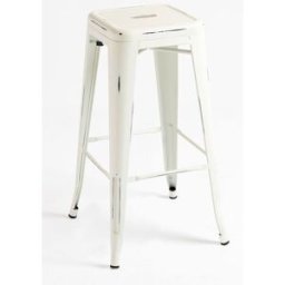 RegalosMiguel Pack 2 Taburetes Torix Vintage 73 cm - Blanco vintage