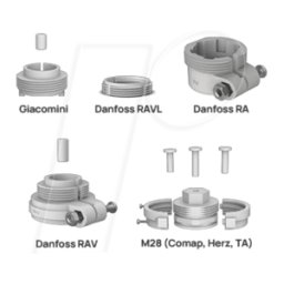 MILESIGHT MIL WT101AKT3015 - Kit de adaptador para válvulas de radiador