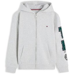 Tommy Hilfiger Sudadera con capucha para niño gris claro 152