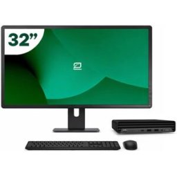 Pack HP 600 G6 Mini i5 10500T 16GB SSD 512GB + LCD 32" + Tecl y Ratón Inalámbrico + WiFi