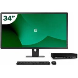 Pack HP 600 G6 Mini i5 10500T 16GB SSD 512GB + LCD 34" + Tecl y Ratón Inalámbrico + WiFi