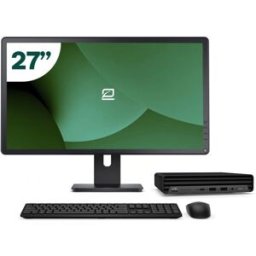 Pack HP 600 G6 Mini i5 10500T 16GB SSD 256GB + LCD 27" + Tecl y Ratón Inalámbrico + WiFi