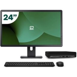 Pack HP 600 G6 Mini i5 10500T 16GB SSD 512GB + LCD 24" + Tecl y Ratón Inalámbrico + WiFi