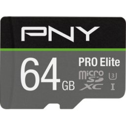 PNY SDU64GV31100PRO - Tarjeta de memoria microSDXC 64GB, Pro Elite