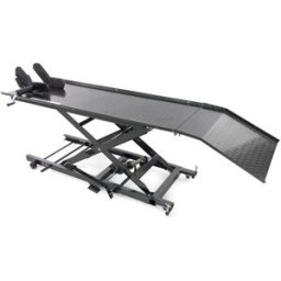 HBM Mesa elevadora para motocicletas de 450 kg plataforma hidráulica, ajustable y antideslizante