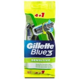 Gillette Maquinilla de Afeitar Desechable Blue3 Sensitive 5 unidades