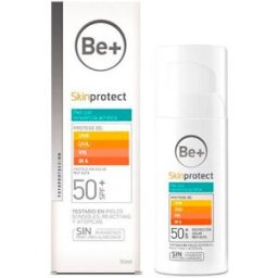 Be+ Skinprotect Gel Facial Piel Acneica SPF 50+ 50 ml