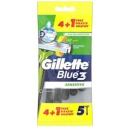 Gillette Blue 3 Sensitive Cuchilla Afeitar Desechables 5uds