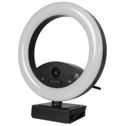 Arozzi Occhio True Privacy Ring Light Webcam con Luz LED
