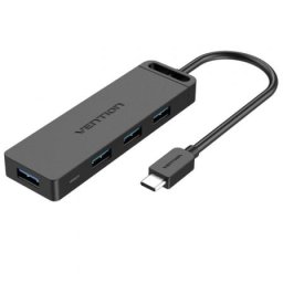 Hub Vention 4 puertos USB 3.0 5Gbps TGKBB USB-C Micro-B OTG carcasa ABS
