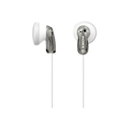 Auriculares Sony con cable, graves potentes, intraurales, gris y blanco, sin micrófono
