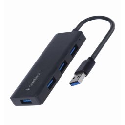 Hub Gembird 4 puertos 5 Gbit/s modelo UHB-U3P4-03 extra compacto USB 3.2 Gen 1
