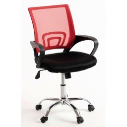 Silla de oficina ergonómica Midi Pro malla transpirable estructura acero regulable negra