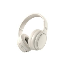 Auricular Conceptronic PARRIS03C inalámbrico/alámbrico crema, 30h autonomía, Bluetooth 5.4