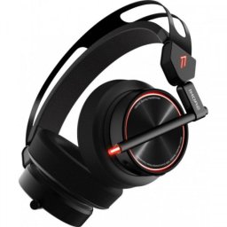 Auriculares 1MORE con cable, cancelación de ruido, micrófono y USB en negro