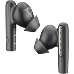 Auriculares Poly inalámbricos con cancelación de ruido y fundas protectoras negras
