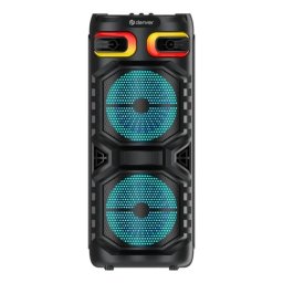 Altavoces Denver Party inalámbricos y cableados 16 W con Bluetooth y luz LED