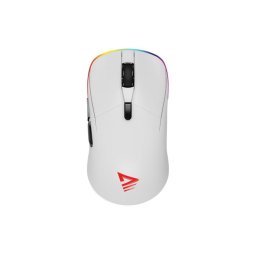 Ratón Savio Rift White Dual Mode Inalámbrico Bluetooth 10000DPI RGB Blanco Ultraligero