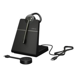 Auriculares Jabra Engage 55 SE inalámbricos USB-C para oficina y casa con soporte negro