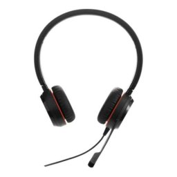 Auriculares Jabra Evolve 30 II con cable USB-A/USB-C para oficina, cancelación de ruido en micrófono, negros