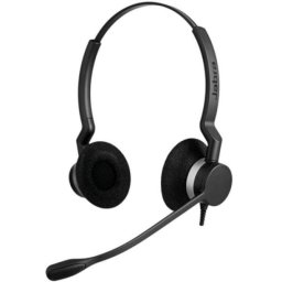 Auriculares Jabra Biz 2300 con cable, conectividad QD para oficina y centros de llamadas negros