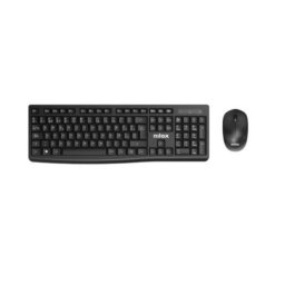 Teclado de membrana Negro Layout ES inalámbrico con ratón incluido USB
