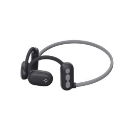 Auriculares Havit 6939119066499 inalámbricos Bluetooth para uso diario, deporte y música, color negro y gris
