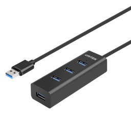 Hub UNITEK 4 puertos USB 3.2 Gen 1 5000 Mbit/s modelo Y-3089 Plug and Play