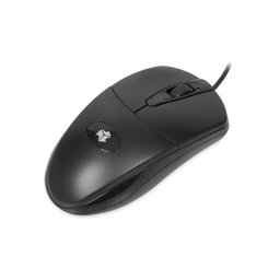 Ratón iBox IMOF010 USB cableado 1600 DPI Negro ambidiestro ergonomía