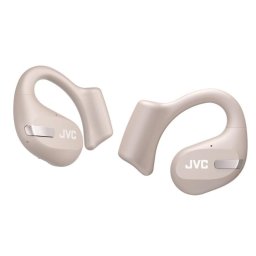 Auriculares JVC HA-NP50T inalámbricos Bluetooth para llamadas y música, IPX5, cancelación de ruido, beige