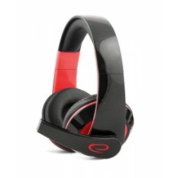 Auriculares Esperanza EGH300R con cable, conectividad jack, gaming, sin retroiluminación, negros y rojos