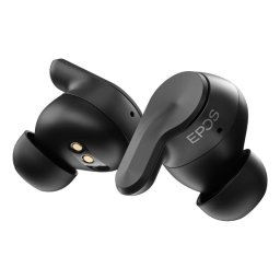 Auriculares Epos Adapt E1 inalámbricos Bluetooth con Cancelación de Ruido híbrida, resistentes al agua, uso profesional y diario, color negro