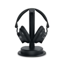 Auriculares Muse M-282 CTV inalámbricos Bluetooth para TV con micrófono y base de carga negros