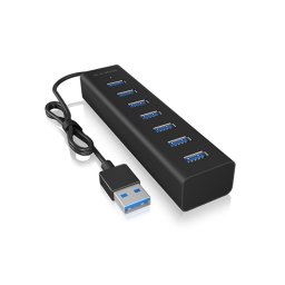 Hub ICYBOX 7 puertos 5 Gbps modelo IB-HUB1700-U3 con carcasa de aluminio