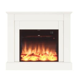 Chimenea Eléctrica MPC Camillo White 1500W Suelo Mando a Distancia