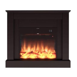 Chimenea Eléctrica MPC Camillo Negro 100 cm Suelo Mando a Distancia