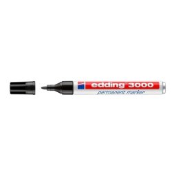 Rotulador Permanente Edding 3000 Punta Redonda 1.5-3 Mm Negro