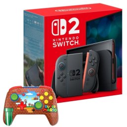 Nintendo Switch 2 7.9" FullHD HDR 120Hz 256GB Azul/Rojo + Turtle Beach Rematch Wireless Mario Bricks