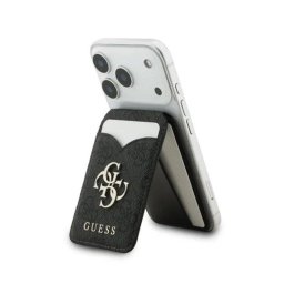 Tarjetero magnético Guess 4G con espejo compatible MagSafe Negro