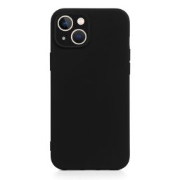 Funda para móvil Dam Electronics Silicona TPU Negro Protección cámara para iPhone 13