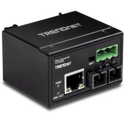 Trendnet TI-F10S30 Convertidor Industrial Reforzado Fibra Monomodo SC 100 Base-FX 30Km