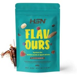 HSN Saborizante en polvo para aminoácidos y bebidas deportivas 200g cola - Saborizantes - Polvo - 36 Servicios