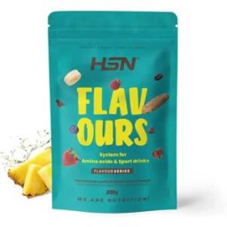 HSN Saborizante en polvo para aminoácidos y bebidas deportivas 200g piña - Saborizantes - Polvo - 36 Servicios
