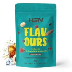 HSN Saborizante en polvo para aminoácidos y bebidas deportivas 200g té helado de melocotón - Saborizantes - Polvo - 36 Servicios