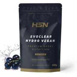 HSN Evoclear hydro vegan 500g grosella negra - Proteínas vegetales - Polvo - 31 Servicios