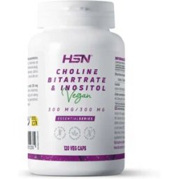 HSN Colina e inositol 300mg/300mg - 120 veg caps - Concentración y memoria - Cápsulas Vegetales - 120 Servicios