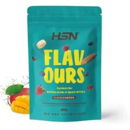 HSN Saborizante en polvo para aminoácidos y bebidas deportivas 200g mango - Saborizantes - Polvo - 36 Servicios