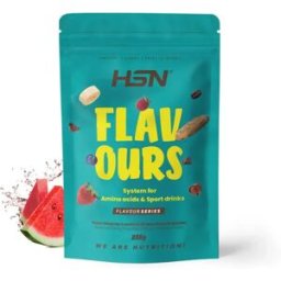 HSN Saborizante en polvo para aminoácidos y bebidas deportivas 200g sandia - Saborizantes - Polvo - 36 Servicios