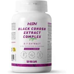 HSN Extracto de cohosh negro (5:1) 80mg complex - 120 veg caps - Menopausia - Cápsulas Vegetales - 120 Servicios