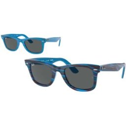 Rayban Gafas De Sol Ray-Ban Original Wayfarer Change Rb 2140 1409b1 Photo Azul A Rayas